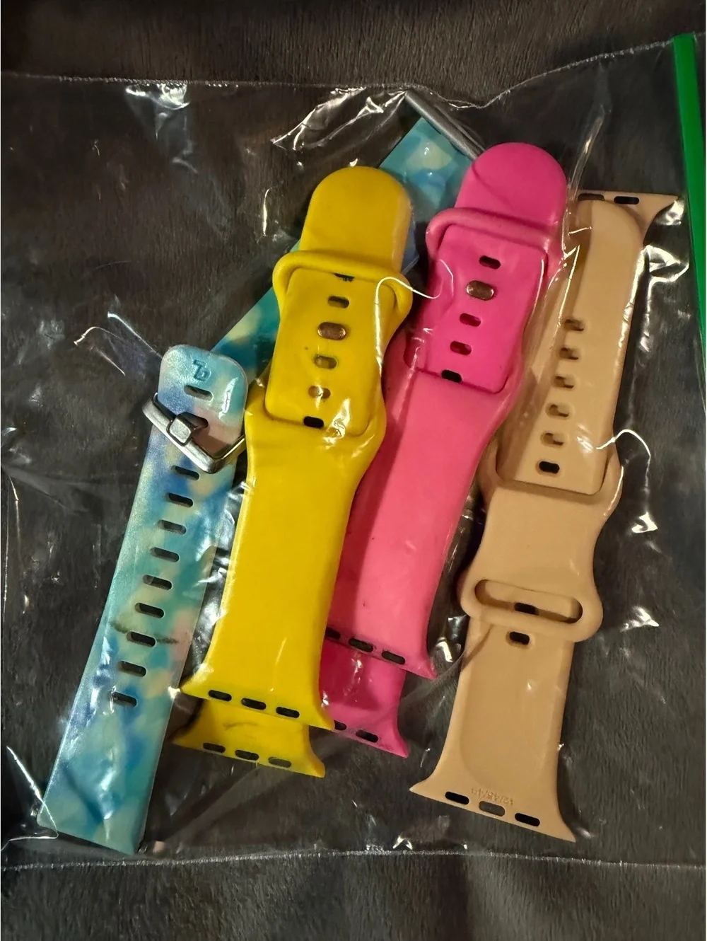 Colorful Silicone Replacement Watch Bands - Set of 4